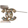 Image 4 : Chanel CC Rhinestone Brooch Brooch Gold Plated Metal, and rhinestones
