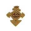 Image 1 : Chanel Chanel CC Cross Brooch Gold Metal