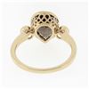 Image 6 : 18K Rose Gold 3.36 ctw Pear Smoky Topaz Solitaire Diamond Accents Open Work Ring