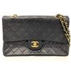 Image 1 : Chanel Medium Double F Navy Blue Lambskin GHW