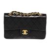 Image 1 : Chanel Single Flap Envelope Stitch Cheveron Black GHW Lambskin