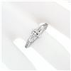 Image 4 : NEW Unique 18k White Gold 1.5 ctw GIA Marquise Cut Solitaire & Round Diamond Rin