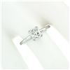 Image 3 : NEW Platinum GIA Certified 1.11 ctw Radiant Cut Diamond Solitaire Engagement Rin