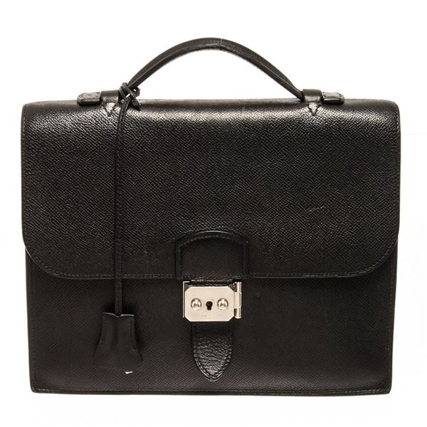 Hermes Sac a Dephes 2 handbag Black leather