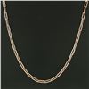 Image 3 : NEW 14k Rose Gold 30" Long Polished Oval Paperclip Cable Link Chain Necklace