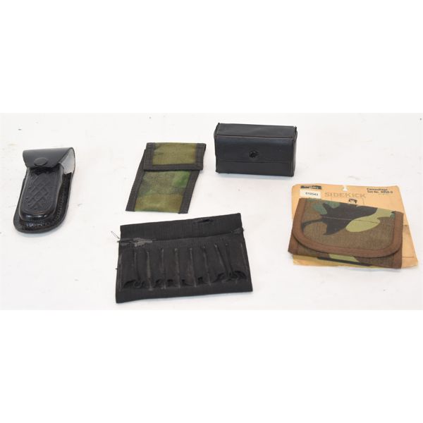Box Lot Pouches & Knife