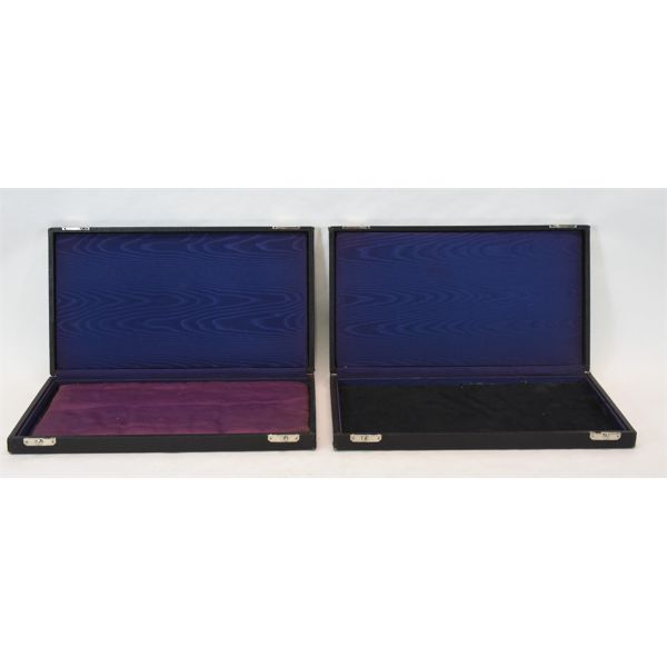 2 Black Hinged Display Boxes