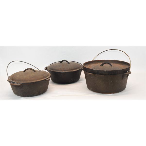 Box Lot Cast Iron Dutch Ovens