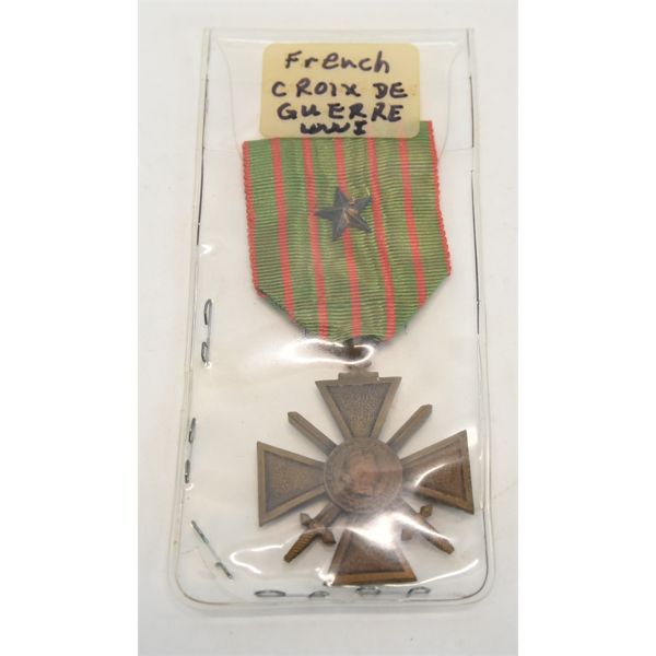 WWI French Croix de Guerre Medal