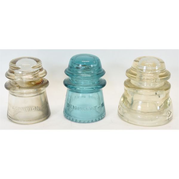 Vintage Glass Electrical Insulators