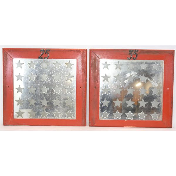 Two Star Decaled Mirrors