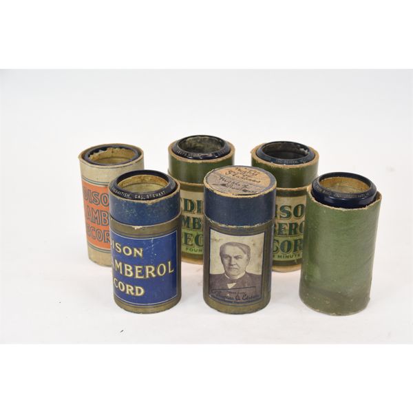 6 Edison 2" Wax Records