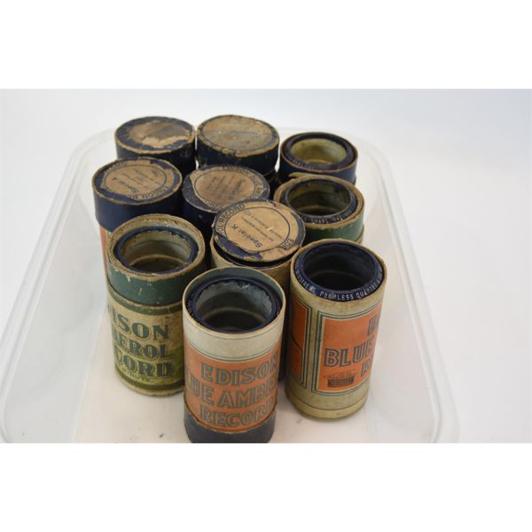 10 Edison 2" Wax Cylinder Records