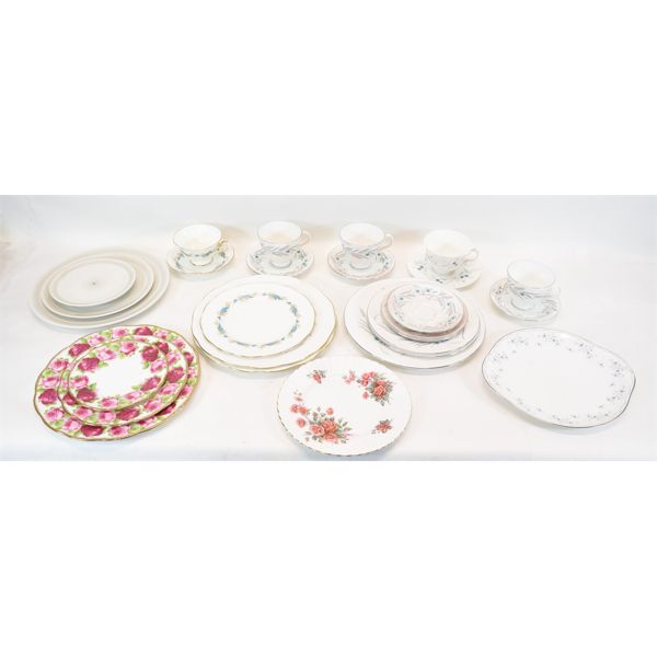 Box Lot Assorted Fine China