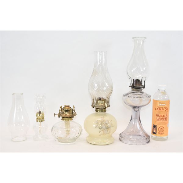 Box Lot Oil Lamps