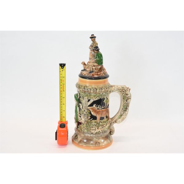 16" Tall Beer Stein w/ Lid