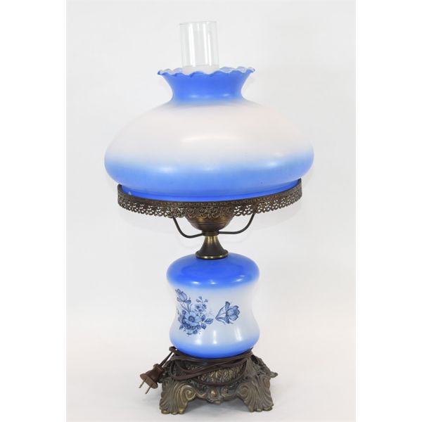 Vintage 3-Way Hurricane Lamp