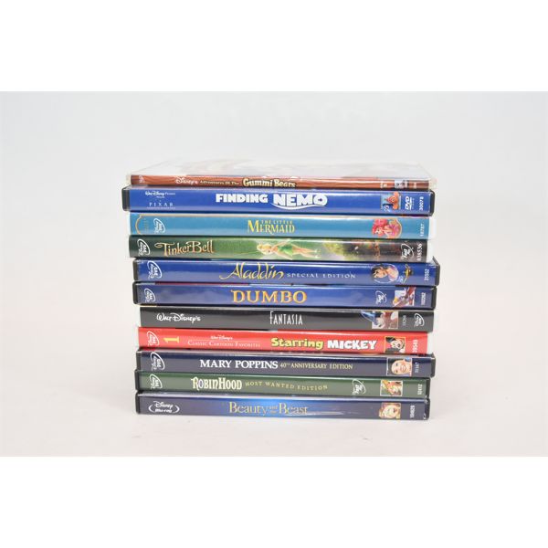 Box Lot Of Disney DVDs
