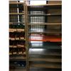 Image 2 : 2 MULTICOLOURED METAL SHELF RACKING UNITS ( APPROX. 8'W X 2'D X 8'H ) *CONTENTS NOT INCLUDED*