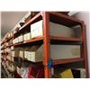 Image 2 : 4 ORANGE METAL SHELF RACKING UNITS ( APPROX. 16.5'W X 2'D X 7.25'H ) *CONTENTS NOT INCLUDED*