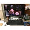 Image 1 : BLACK ME COMPUTER WITH 27" LG MONITOR, DELL KEYBOARD & LOGITECH WIRELESS MOUSE