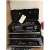 Image 1 : KOBALT BLACK 3 DRAWER PORTABLE TOOL CHEST WITH CONTENTS & ASSORTED SHOP TOOLS