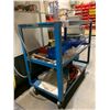 Image 1 : BLUE METAL 4 WHEEL MOBILE WORK CART WITH MISCELLANEOUS