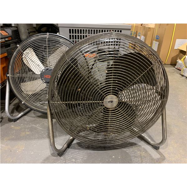 2 SHOP FANS - HAMPTON BAY & HDX