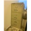 Image 1 : 3 DRAWER GREY METAL FILING CABINET