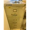 Image 2 : 3 DRAWER GREY METAL FILING CABINET