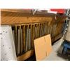 Image 2 : LARGE WOODEN WORKBENCH AND WOODEN SHELF **CONTENTS SHOWN ARE NOT INCLUDED**