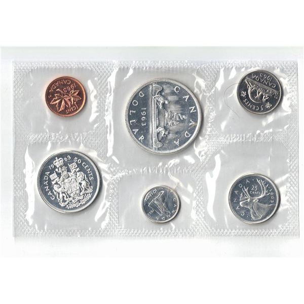1963 Canada Silver PL set, come with COA and envelope