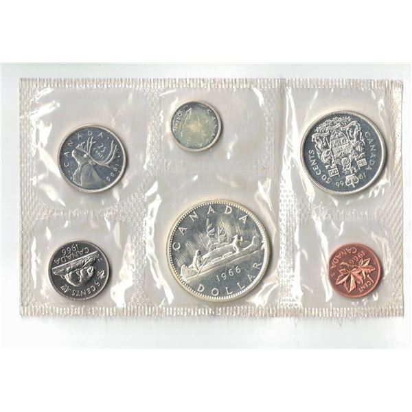1966 Canada Silver PL set, come with COA and envelope(envelope has wear and tear)
