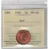 Image 1 : 1984 Small Cent Red ICCS MS64