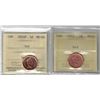Image 1 : 2002P Small Cent Red ICCS MS66, 2002 Small Cent Red PCCS MS65, 2pcs