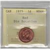 Image 1 : 1975 Canada Small Cent; Red, Die Rotation PCCS MS66, PCCS (Professional Coin Certification System)