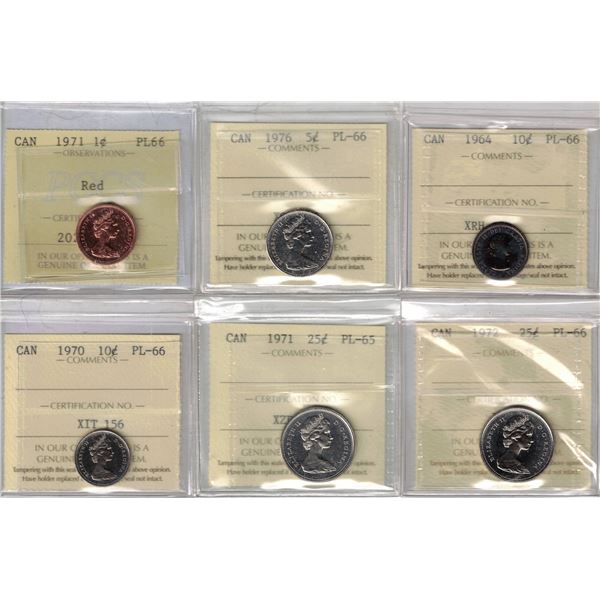 Proof Like Mixed Coin Lot, PL65 & 66