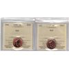 Image 1 : 1996 & 1997 Canada Small Cent Red; ICCS SP67, 2 Pcs