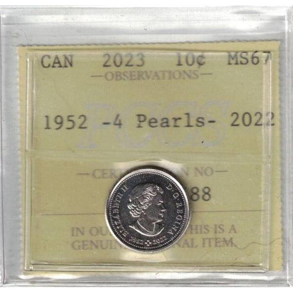 2023 10¢ PCCS MS-67 PCCS (Professional Coin Certification System)