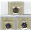 Image 1 : 3 coin 25¢ lot, 2004P Poppy, 2005P 2006P MS65-66-67 PCCS (Professional Coin Certification System)