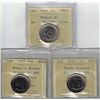 Image 1 : 2009 Moment 1(Raised 2),2, and 3, 25¢ 3pcs PCCS (Professional Coin Certification System)