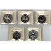 Image 2 : ICCS Lot of 6 Specimen Silver & Nickel $ SP-66-67