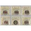 Image 1 : Lot of 6 ICCS Graded $2 Toonies 2005-2006-2011 x 2 -2012 x 2