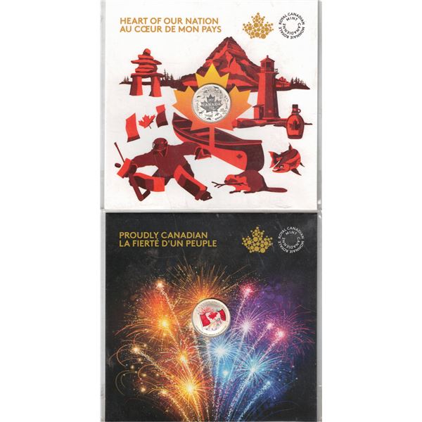 2 x 2017 Canada 150 Fine Silver Coin Tax Exempt