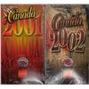 Image 1 : 2001 & 2002 Colorized Canada Day 25¢