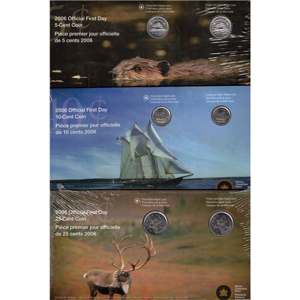 2006 5¢ 10¢ 25¢ First Day Cover With RCM Logo & P