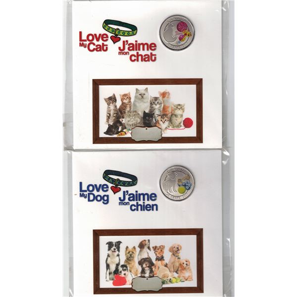 Love My Dog, Love My Cat Colorised 25¢