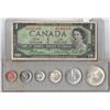 Image 1 : 1967 Silver Coin Set with $1 replacement note