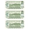 Image 2 : 3 x Consecutive 1973 $1 notes, all crisp uncirculated