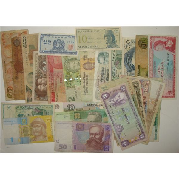 Large Lot of World Paper notes